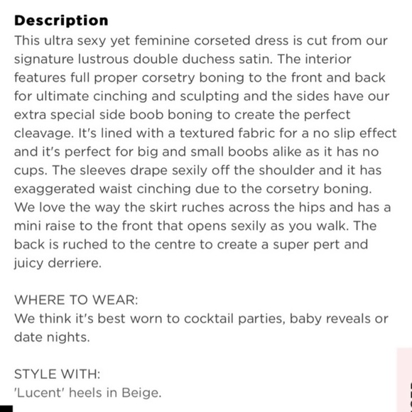 House of CB Blush Pink Coraline Mini Dress 💓👗 - Picture 15 of 15